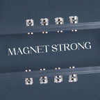 GEMQUEEN Moissanite Magnetic Earrings for Women Men Hypoallergenic 1CT