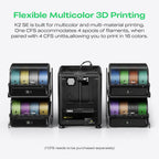 Creality K2 SE 3D Printer, 500mm/s High-Speed Printing, Support Multi Color 3D Printing Needs CFS, Solid Metal Build, Auto Leveling, Direct Drive Extruder, Quick-Swap Nozzle, 220×215×245mm Print Size