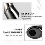VEXO-Mini4 Torch Lighter Quad 4 Jet Flame Windproof Butane Refill Portable Lighter for Grill BBQ Candle Camping, Gift Idea (Butane NOT Included) (Black)