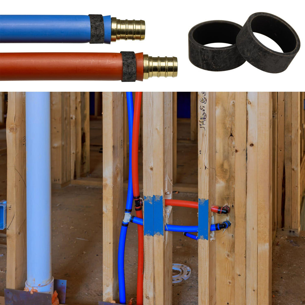 50 Pack 1/2" PEX Copper Crimp Rings, for Pex Pipe Connection