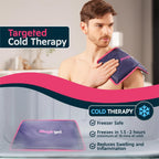 Magic Gel Premium Ice Pack (Reusable) - Gel Ice Pack for Icing Injuries, Pain Relief, Cold Compress for Reducing Swelling. Flexible [2 Pack]