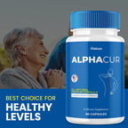 (2 Pack) Alphacur for Neuropathy, AlphaCure Nerve Support Capsules Premium Health Blend All Natural Support Relief Supplement, Alpha Cur Pills Advanced Vitamin Maximum Strength Renew Formula (120 Ct)