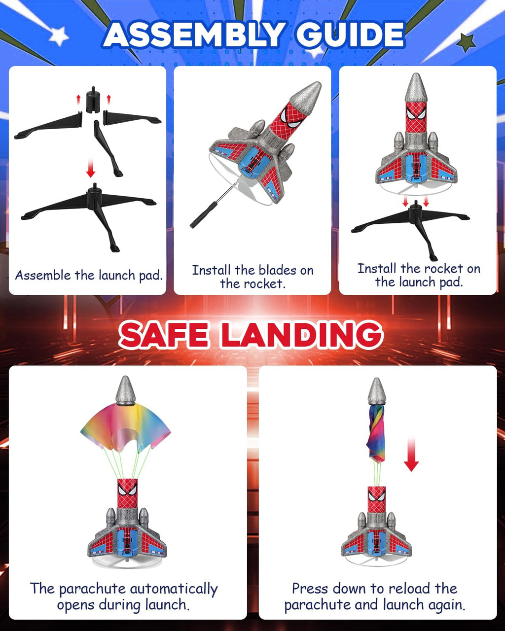 Fullware Spider Hero Rocket Launcher for Kids – 2nd Gen Upgraded Design