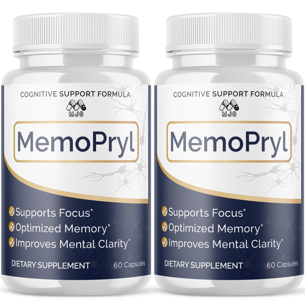(2 Pack) Memopryl Brain Capsules, Official Memopryl Pills with All Natural Ingredients, Advanced Formula Memo Pryl Health and Wellness Support Pills with Maximum Strength Multivitamins (120 Capsules)