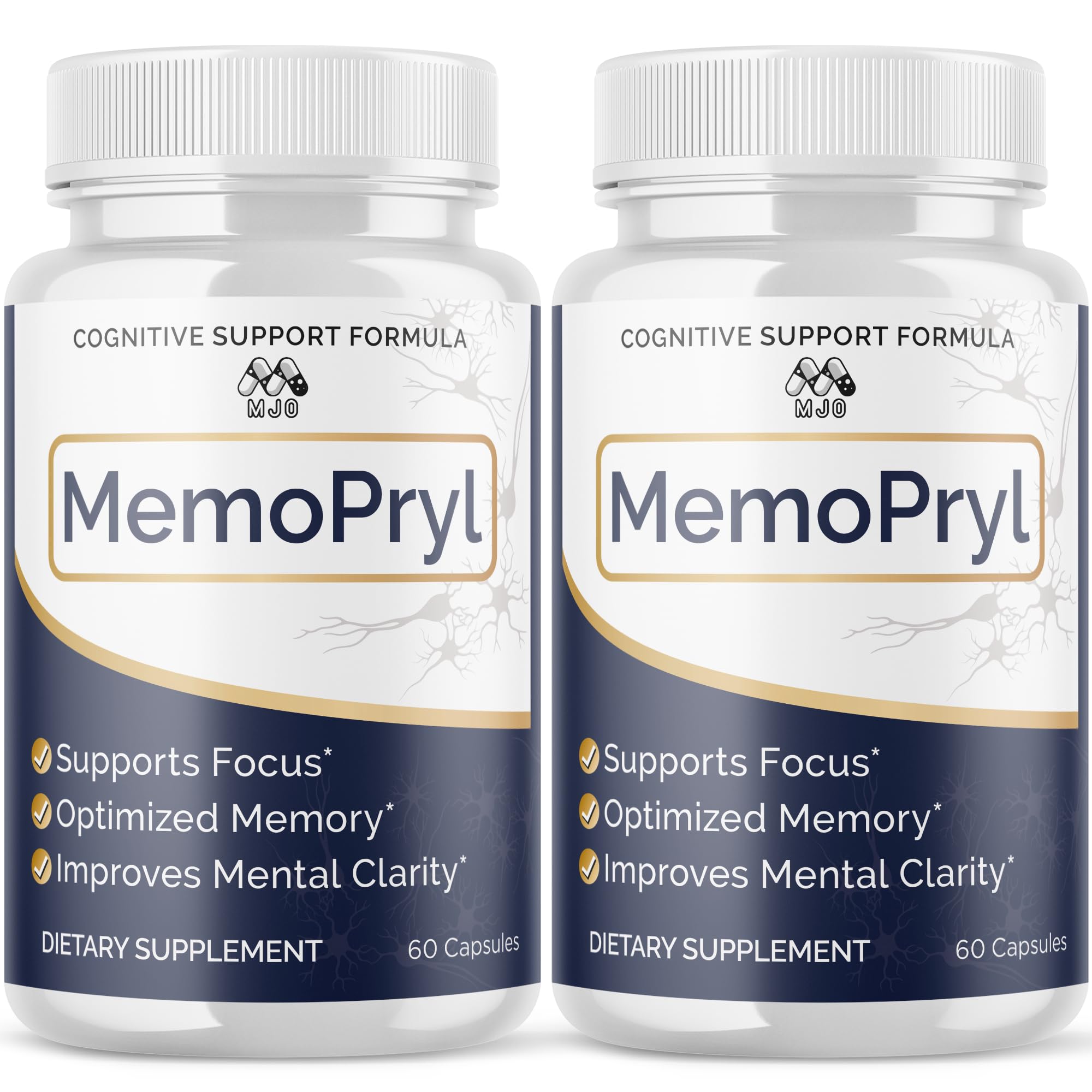 (2 Pack) Memopryl Brain Capsules, Official Memopryl Pills with All Natural Ingredients, Advanced Formula Memo Pryl Health and Wellness Support Pills with Maximum Strength Multivitamins (120 Capsules)