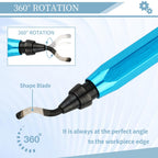 Deburring Tool with 12 HSS Blades for Metal Resin PVC 3D Print