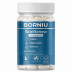 NutraNeo Borniu SkinRenew Probiotic for Gut and Skin Support, 5 Targeted Probiotic Strains Plus Inulin Prebiotic Fiber, Vegan, Non-GMO, 60 Capsules(1pc)