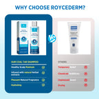 RoyceDerm Coal Tar Dandruff Shampoo: Extra Strength 2% Coal Tar Extract Medicated Gel for Rapid Scalp Hair Relief targets dandruff, psoriasis, and seborrheic dermatitis - Hydrating & Natural Fragrance