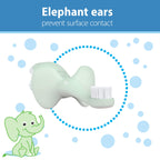 Dr. Brown’s Infant-to-Toddler Training Toothbrush Set, Mint Elephant with Fluoride-Free Strawberry Baby Toothpaste, 0-3 years