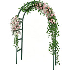 RUBFAC 7.8ft Garden Arch, Metal Trellis for Climbing Plants Outdoor