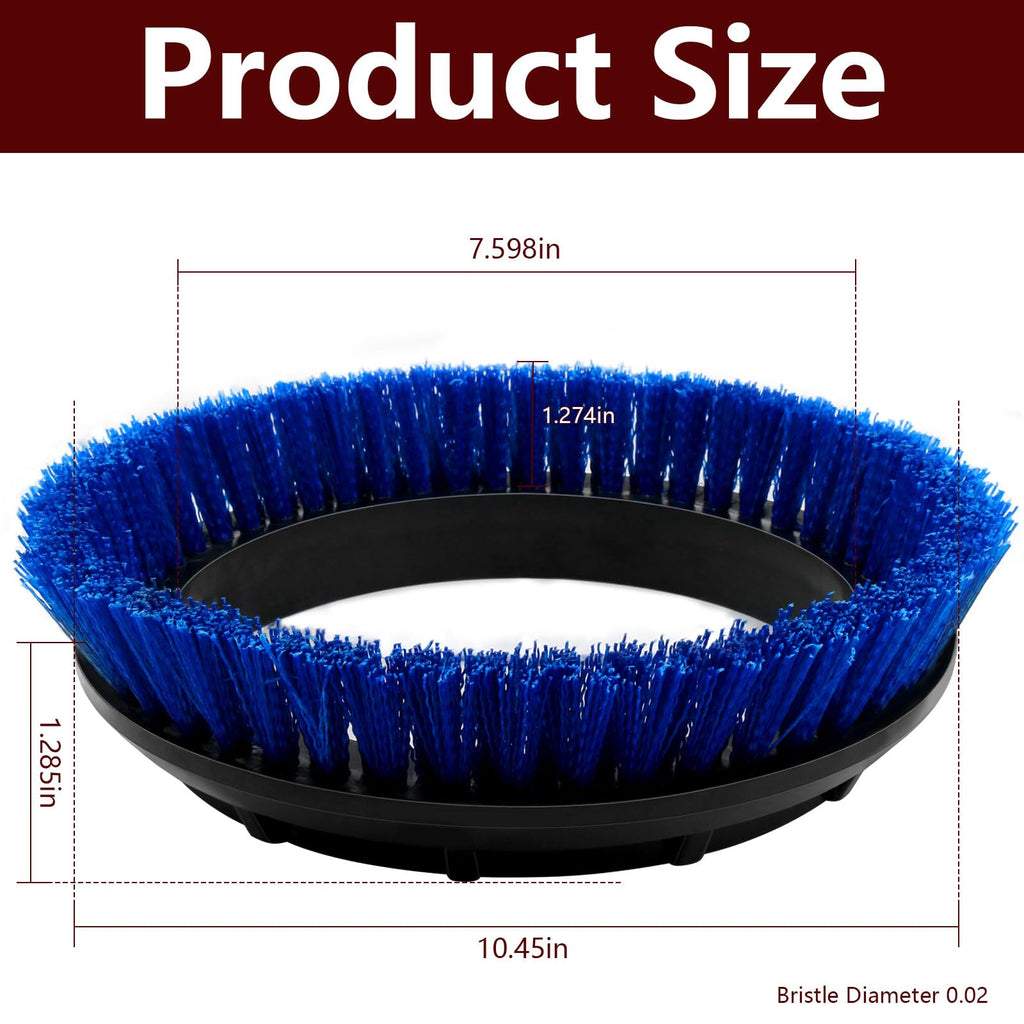 237058 Blue Crimped Polypropylene Scrub Orbiter Brush for Oreck Bissell