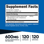Nutricost Turkesterone Dietary Supplement 600mg, 120 Capsules - Vegetarian, Non-GMO & Gluten Free