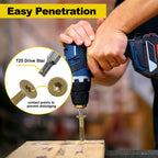 FMhotu #10 x 2-1/2" Trailer Deck Screws, Self-Tapping Sheet Wood Metal Screw, 576Pcs T25 Star Bits Reamer Tek Screws for Trailers, for Attaching Wood to Steel