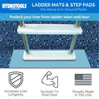 SWIMLINE HYDROTOOLS Protective Pool Ladder Mat for Above Ground Pools – Safety & Stability for Stairs, Steps & Ladders – Premium Durable Material, 45" x 60"