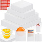 540 pcs Moving Dish Packing Supplies, 290 Cushion Foam Pouches and Sheets, 4 Sizes (16x12", 12x12", 12x7.8", 7.8x7.8") with 250 Fragile Stickers, Foam for Moving, Packaging, Commercial & Household Use