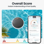 AIPER HydroComm Smart Pool Monitor, 24/7 Automatic Water Testing for Pools, Hot Tubs & Spas, 5-in-1 Accurate Digital Tester, App Control, Customized Optimization Tips, White