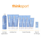 Thinksport SPF 50+ Mineral Sunscreen with Zinc Oxide, 6 Fl Oz – Safe, Natural Sunscreen Lotion for Sports & Active Use, Water Resistant Reef Safe, Broad Spectrum UVA/UVB Sun Screen for Sun Protection