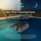 Betta SE Plus - Solar-Powered Robotic Pool Skimmer with 24/7 Continuous Cleaning Power, Dual Charging Options, Twin Salt Chlorine Tolerant Motors, and Shallow Water Safeguard