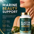QUZOYU Claranova Labs Elastin Peptides, 1000mg Marine-Derived Peptide Formula, 60 Count