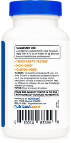 Nutricost Serrapeptase 120,000 SPU, 120 Capsules - Gluten Free, Non-GMO, and Vegetarian Friendly