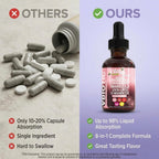 Clean Nutraceuticals VBiotic Vaginal Probiotic for Women Liquid Drops | Cranberry Uva Ursi Horsetail D-Mannose Prebiotics Marigold & Black Cohosh Vaginal Health Supplement | pH Balance