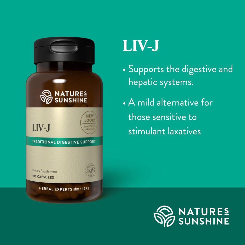 Nature's Sunshine LIV-J, 100 Capsules | Herbal Blend Supports Digestion by Nourishing the Liver and Spleen and May Help to Cleanse the Digestive System