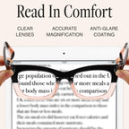 CCVOO 2.0 Reading Glasses for Women, Stylish Eyeglasses, Blue Light Readers for Women, Computer Eye Glasses, Cheaters