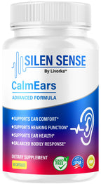 Silen Sense Calm Ears - Official Silen Sense CalmEars Advanced Formula Capsules Ear Health Support, SilenSense Pills Premium Natural Vitamins for Overall & Wellness, 60 Capsules for 1 Month