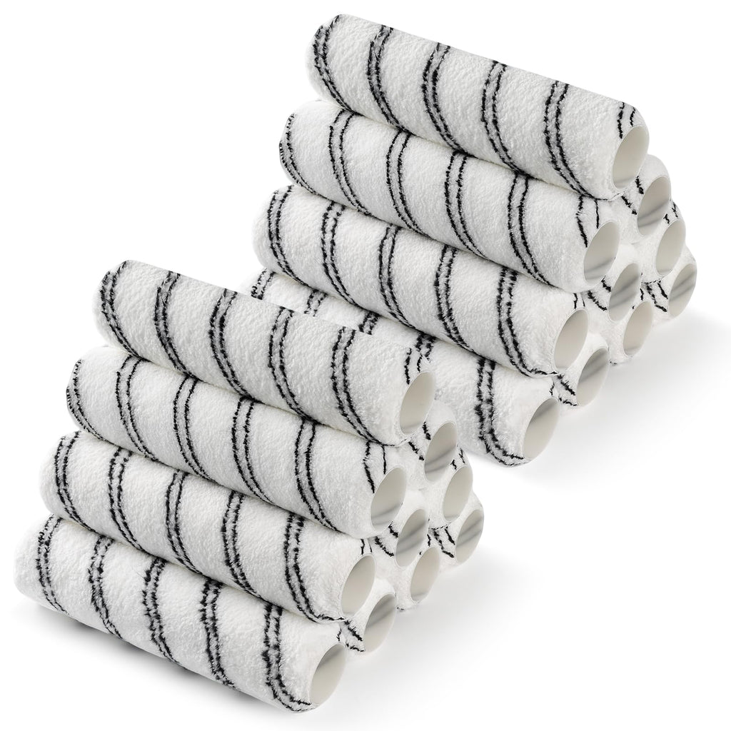 CoatPro Twools Paint Roller, 20 Pack Microfiber Paint Roller Covers 9 Inch, Large 9 Inch Paint Rollers for Painting Walls, Covers for Paint Roller Kit