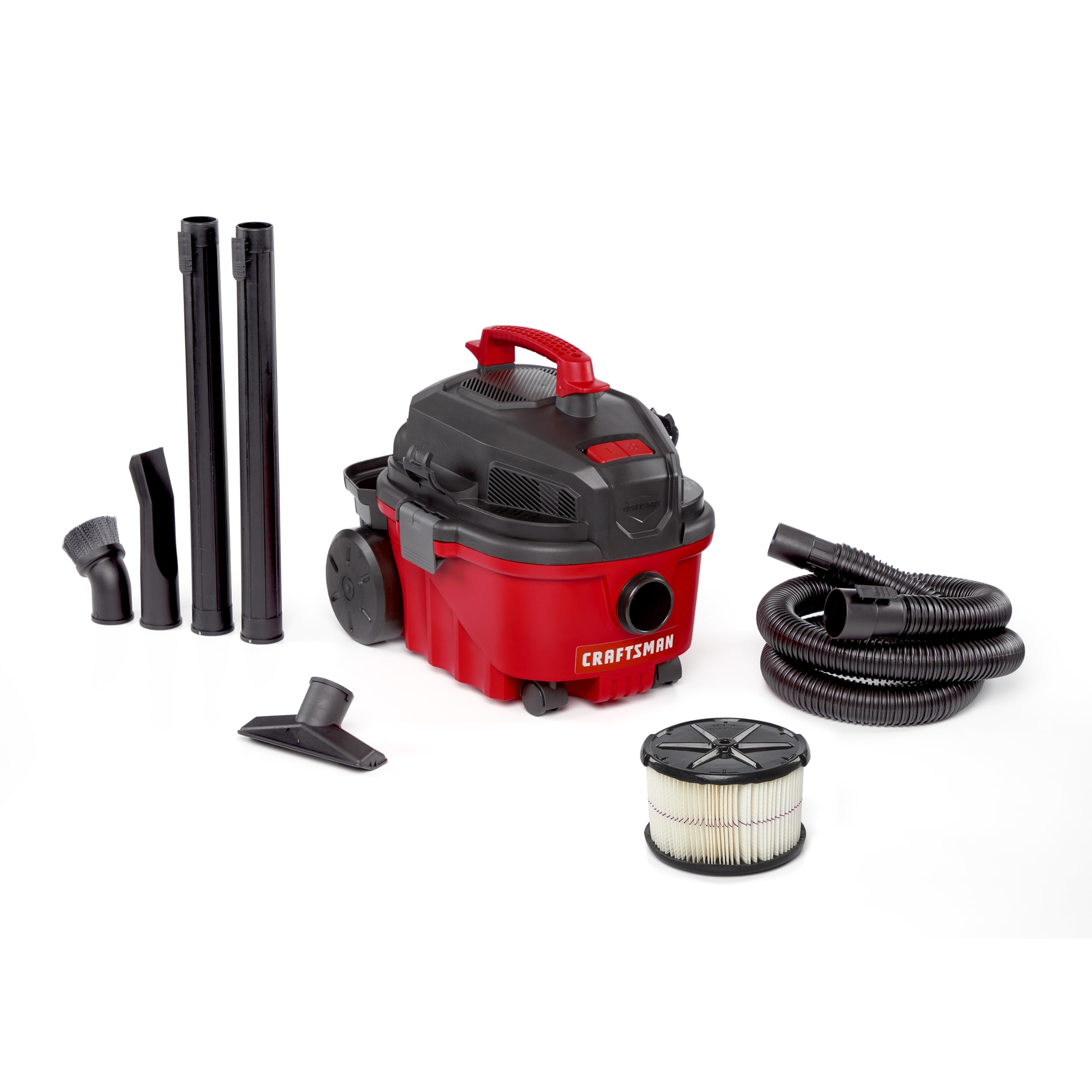 CRAFTSMAN CMXEVBE17040 4 Gallon 5.0 Peak HP Wet Dry Shop Vacuum