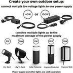 Philips Hue Outdoor 16-Foot Cable Extension - Extend Your Hue Outdoor Low Voltage Lights - 1 Pack - Requires Hue Bridge - Weatherproof