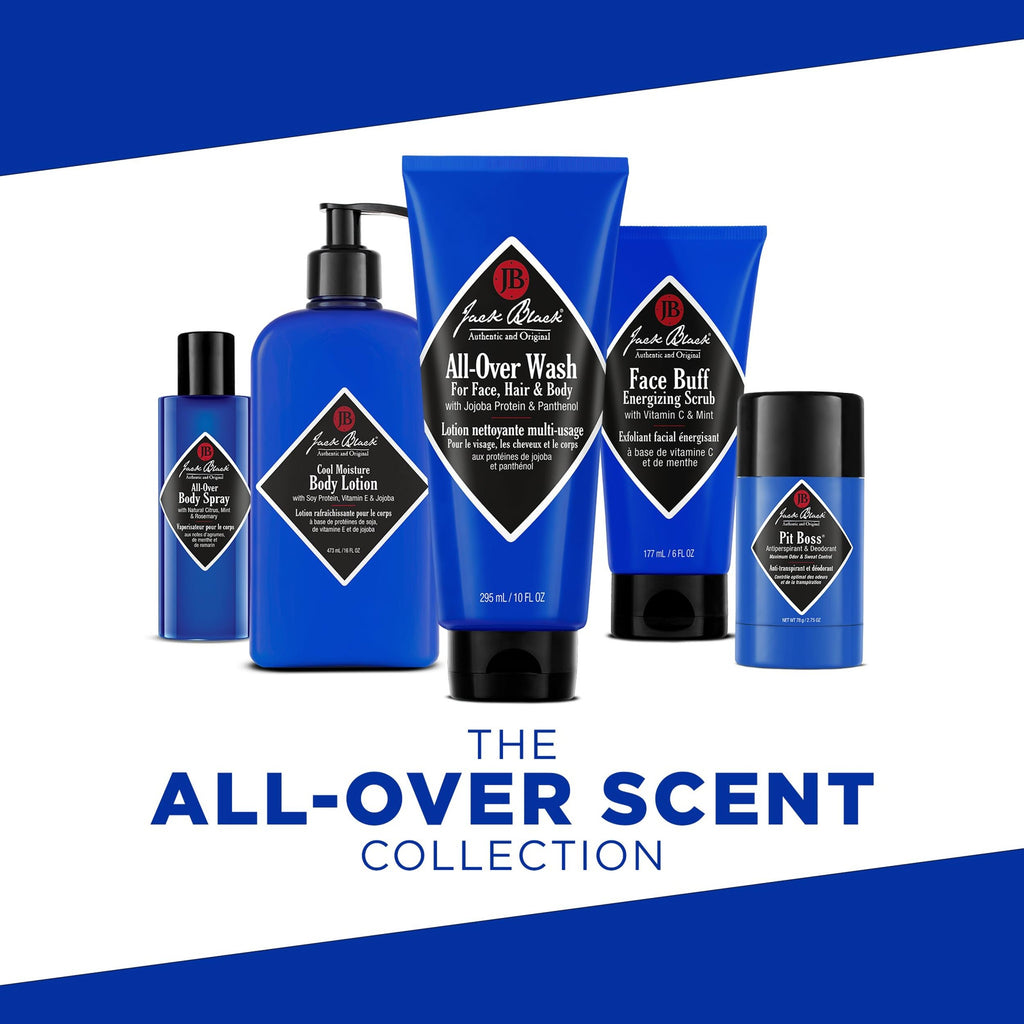 Jack Black Cool Moisture Body Lotion, 16 Fl. Oz. – Soy Protein, Vitamin E & Jojoba – Clean & Fresh Scent, Body Lotion for Dry Skin, Body Moisturizer, Body Cream for Men & Women