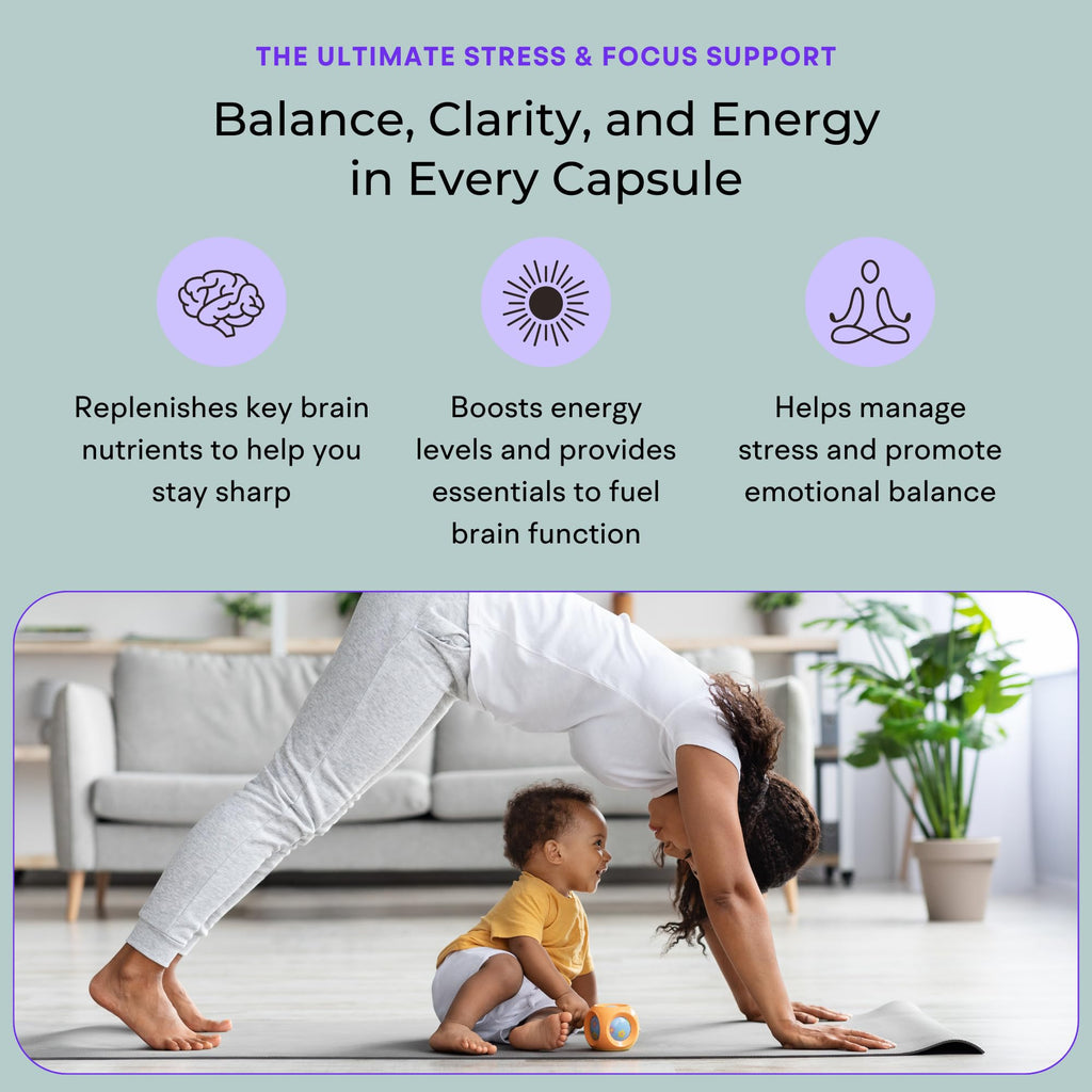 VitaminIQ Mommy Brain Postnatal Supplement (60 Capsules) for Cognitive Health, Mood, Energy with GPC and CDP Choline, Phosphatidylserine, Omega-3 DHA