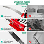 Pole Saw for Tree Trimming, 2-in-1 Tree Pruner with Saw & Pruning Scissors, 10FT Tree Trimmer, Quadruple Pulley System for High Branch Trimming, Yard, Garden & Orchard