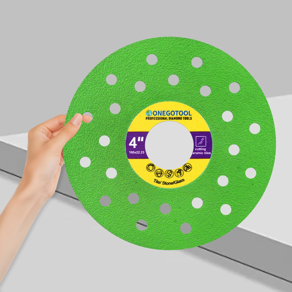 ONEGOTOOL 4 inch Tile Cutter Diamond Saw Blade for Angle Grinder Porcelain Ceramic Glass Marble Cutting Tools Grinding disc (3pcs)