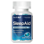 HealthA2Z Sleep Aid, Diphenhydramine Softgels, 50mg, Supports Deeper, Restful Sleeping, Non Habit-Forming (100 Counts)