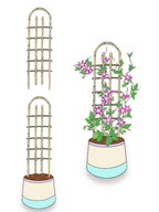 Bamboo Trellis,U-Shape Bamboo Trellis,4Feet,3pack,for Climbing Plants Outdoor Bamboo,for,Climbing Plants,Tomato, Vegetables,Flowers, Beans, Cucumber,Indoor Potted Climb Plants