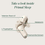 Primal Harvest Primal Sleep Support Supplement for Adults with Melatonin, GABA, Valerian Root, L-Tryptophan, Magnesium Bisglycinate Chelate, and Chamomile for Deep Restful Sleep
