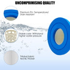 LVJUSEN Universal PRB50-IN Hot Tub Filter, Fits Jacuzzi J245, J235 (Not for 2023+), Replaces Unicel C-4950/ Pleatco PRB50-IN/Strong Spa& Cal spas 50 sq ft, 5x13 Filter-2 Pack