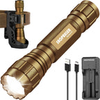 SAOPRKLER Tactical Flashlight 1200 High Lumen Duty Belt Flashlight for Law Enforcement, Premium Police Flashlight with Holster for Duty Belt,led Flashlight Gifts-Sentinel-X1