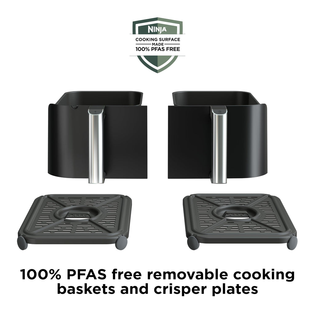 Ninja Foodi Air Fryer, 10 Qt DualZone, 6-in-1, Black, DZ302