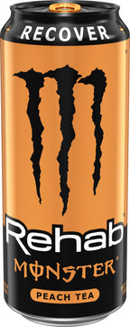 Monster Rehab Peach Tea + Energy, Energy Drink, 15.5 Ounce