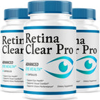 (3 Pack) Retina Clear Pro Capsules - Official Retina Clear Pro Advanced Eye Health Support Pills, Natural RetinaClear Supplement Vitamins Overall Wellness & Support Reviews, 180 Capsules for 3 Months