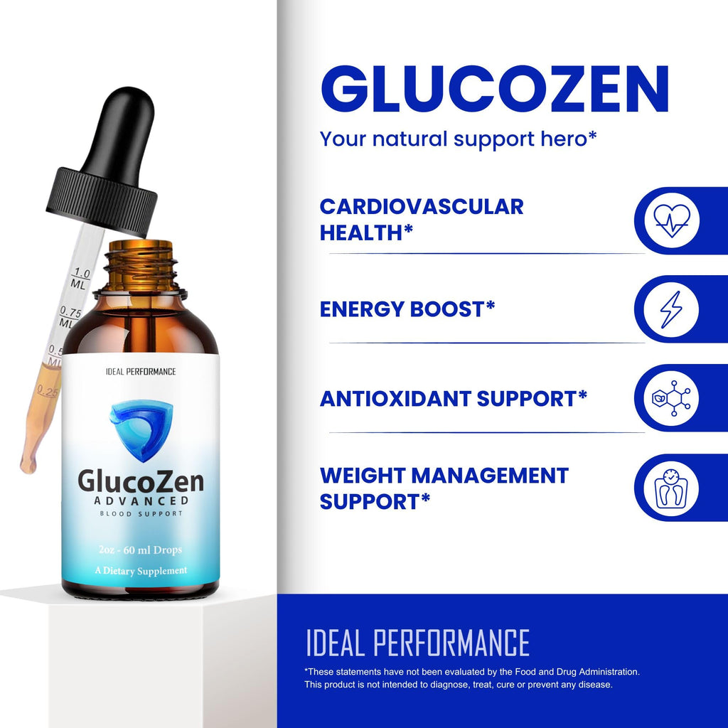 IDEAL PERFORMANCE Glucozen Drops, Glucozen Droppers Reviews (5 Pack)