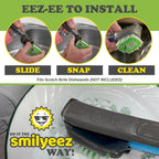 Smilyeez Replacement for Scotch Brite Brush, 4-Pack, Makes Your Dishwand Like New, Dishwand Brush Refills, Scotch Brite Brush Replacement, Easy to Install (2 Packs)