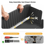 CAMMOO Hot Tub Steps - Double-Decker Large Storage & Snap-Together Assembly, Fully Sealed Spa Steps with Non-Slip Wider Step, Hot Tub Stairs, Outdoor/Indoor, Black