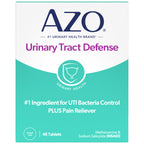 AZO Urinary Tract Defense Antibacterial Protection Helps Control a UTI Until You Can See a Doctor #1 Most Trusted Urinary Health Brand 48 Tablets
