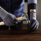 LOCCEF Safety Work Gloves MicroFoam Nitrile Coated-144 Pairs,Seamless Knit Nylon Gloves,Home Improvement,Micro-Foam Gloves（144P 8/M）