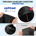 Uyittour 15Ft Round Pool Liner Pad for Above Ground Pools, 360G/M² Extra Thick Heavy Duty Under Pool Mat, Seamless Puncture Resistant Geotextile Fabric Ground Padding, Extends Liner Life, Black