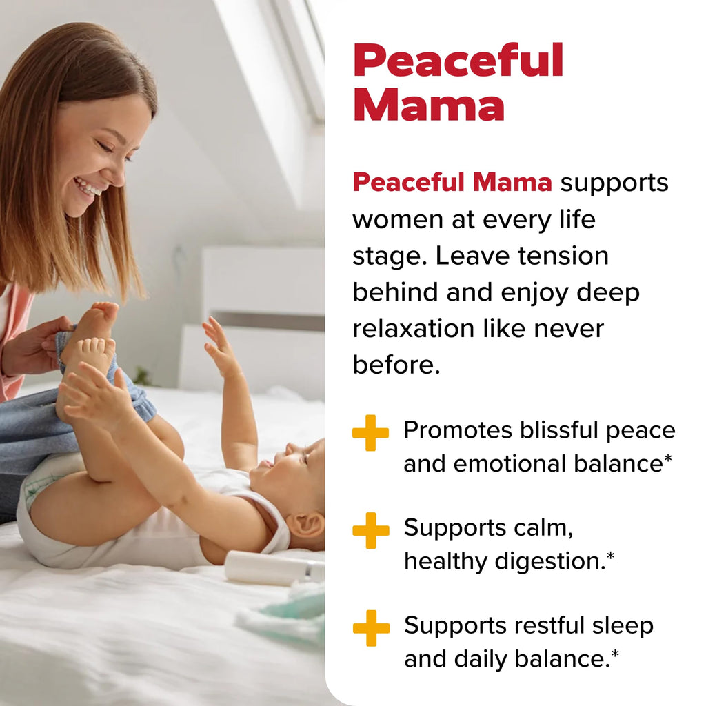 Redd Remedies Peaceful Mama | Designed for Women in All Stages of Life | with Lactium, Lemon Balm, and Ginger Root | 30 Servings